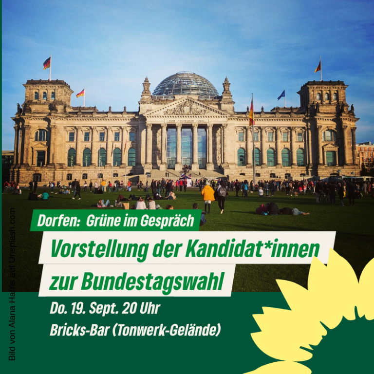 Grüne im Gespräch: Vorstellung unserer Bundestagskandidatin Lisa Schießer