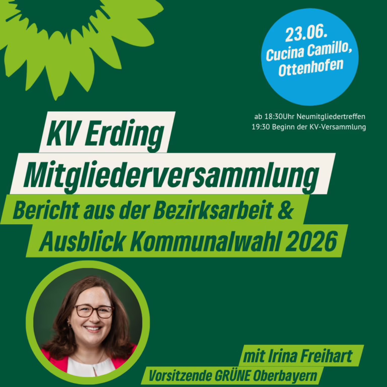 23.06 – Einladung zur Kreismitgliederversammlung mit Irina Freihart