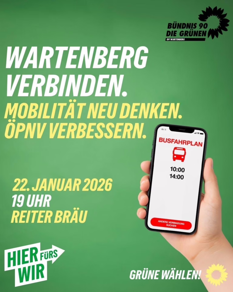 Wartenberg Verbinden. Mobilität neu denken. ÖPNV Verbessern