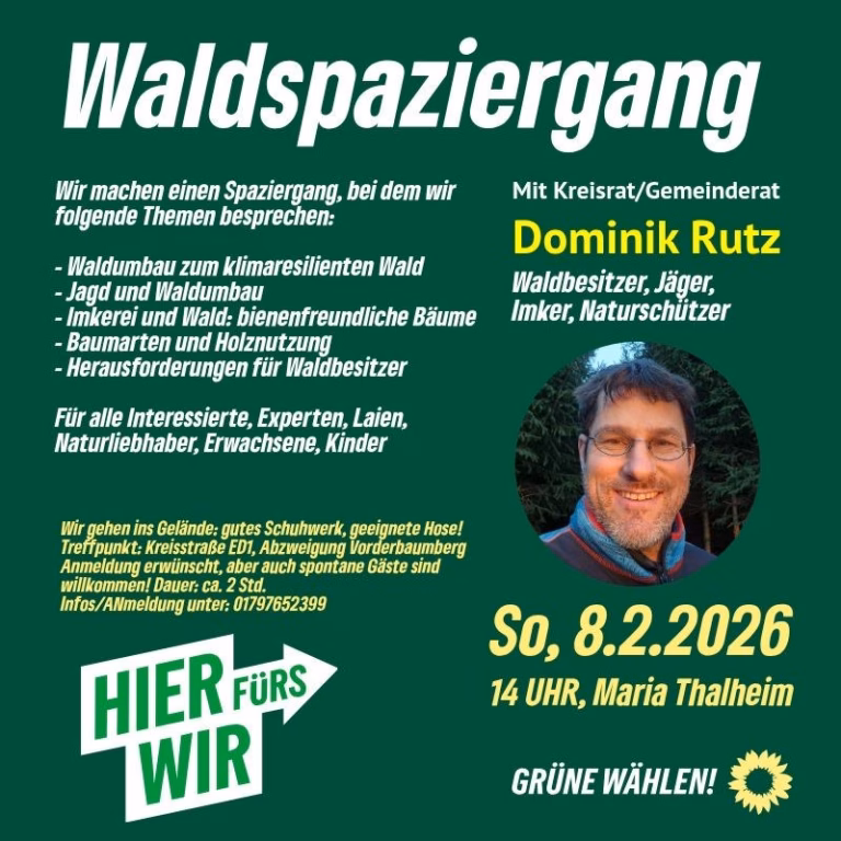 Waldspaziergang mit Dominik Rutz