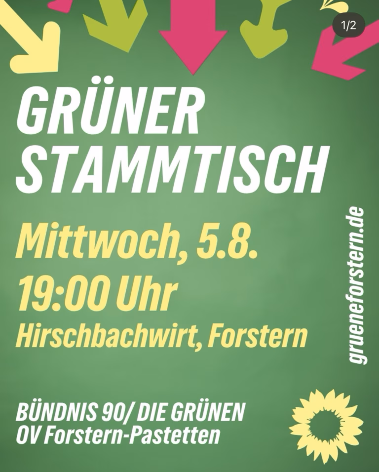 Grüner Stammtisch Forstern