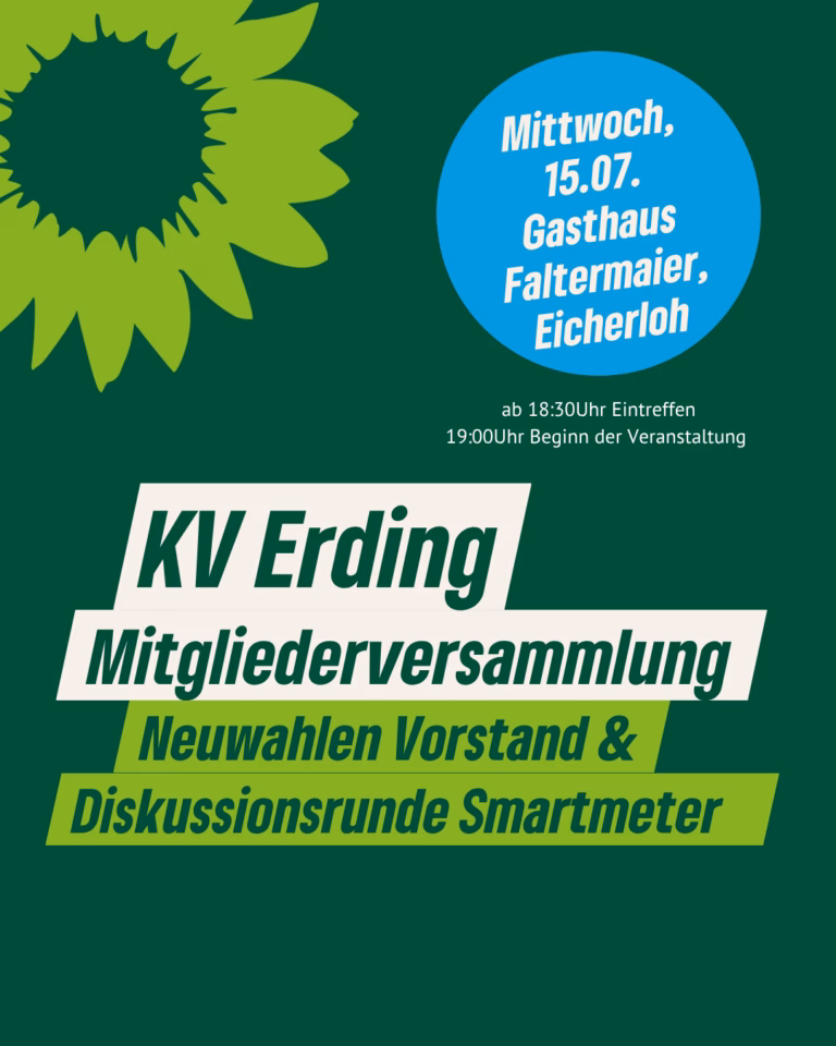 Mitgliederversammlung des Kreisverbands Erding mit Vorstandswahlen
