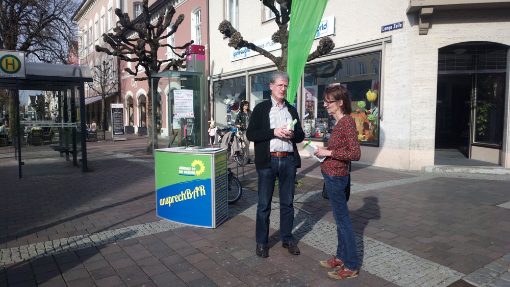 Infostand der Erdinger Grünen gegen TTIP
