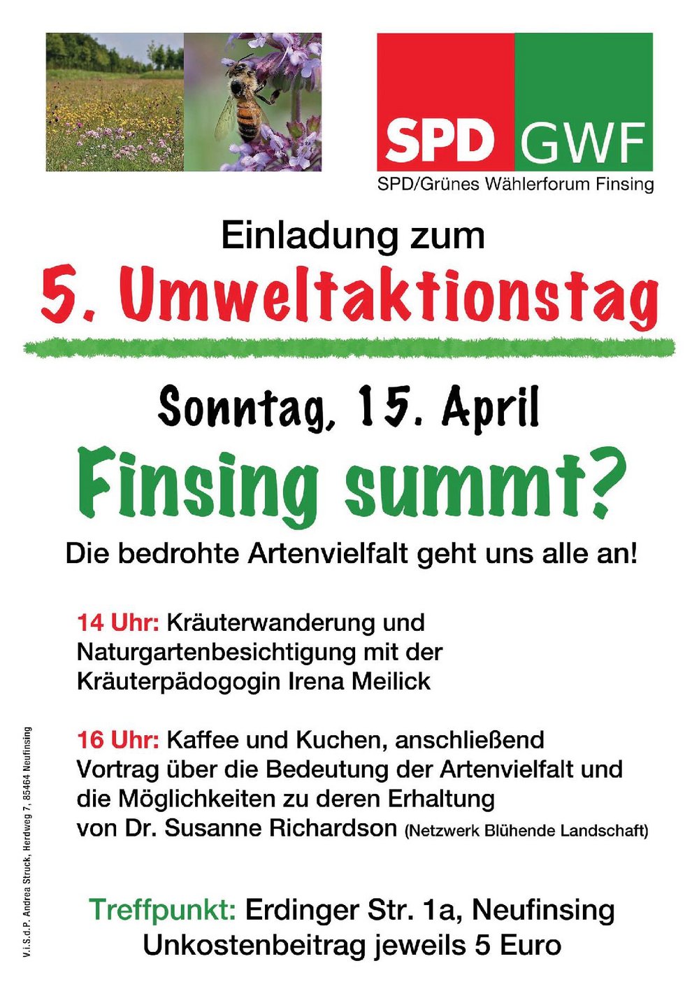 Finsing summt - 5. Umweltaktionstag von SPD/ Grünes Wählerforum Finsing