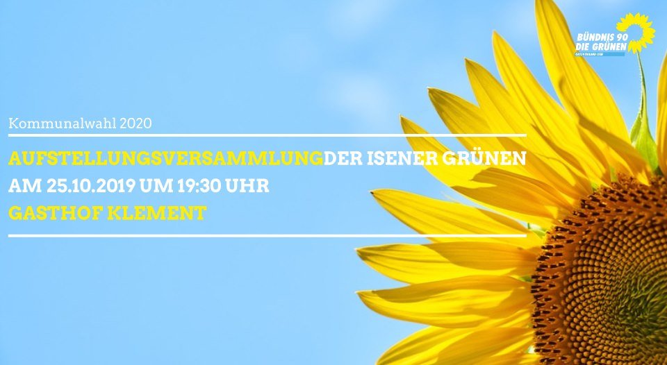 Aufstellungsversammlung der Isener Grünen