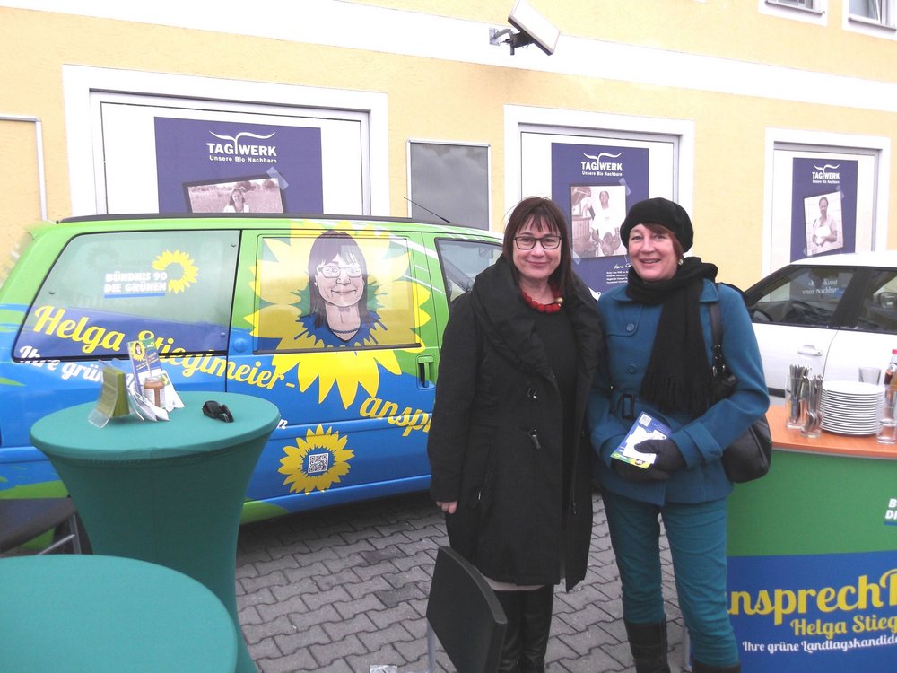 Helga Stieglmeier stellt ihren Wahlkampf vor
