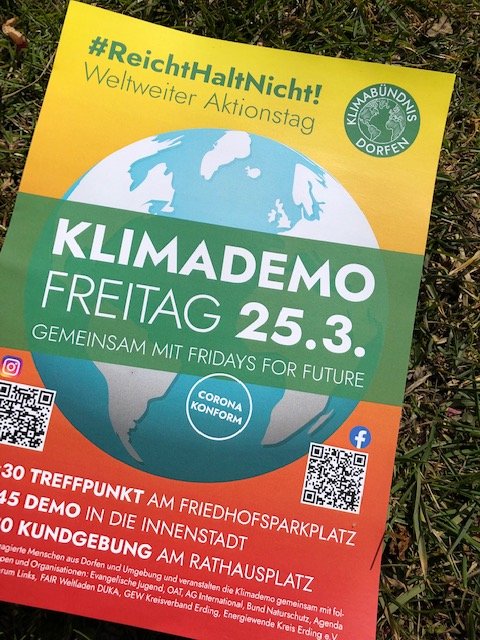 ReichtHaltNicht! Dorfener Klimastreik