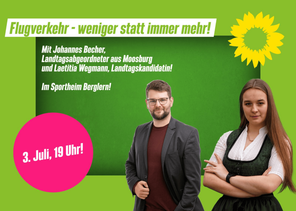 Veranstaltung mit Jojo Becher MdL: Flugverkehr- weniger statt immer mehr!