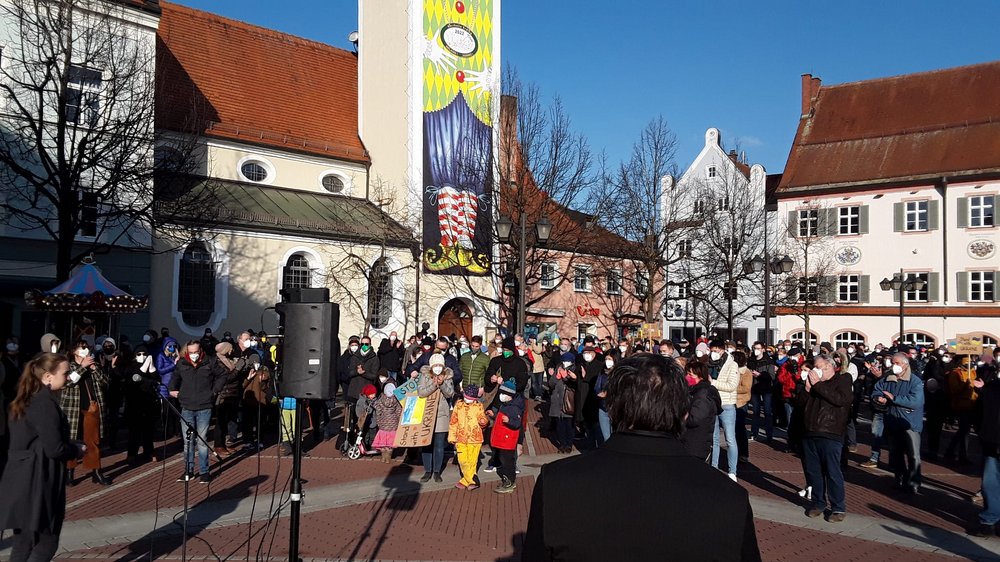 Solidarität mit der Ukraine - Demo in Erding