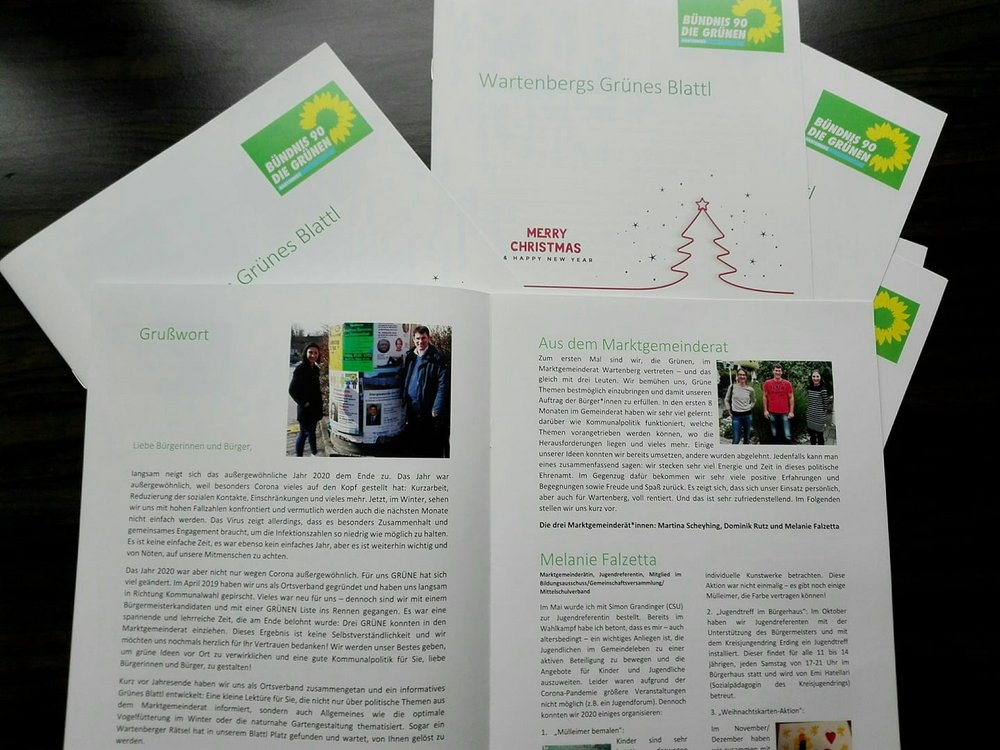 Grünes Blattl Wartenberg – Erstausgabe