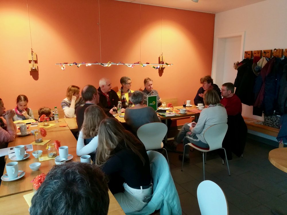 "Grüner Stammtisch" am 18. Januar 2020 im Dorfladencafé Wörth