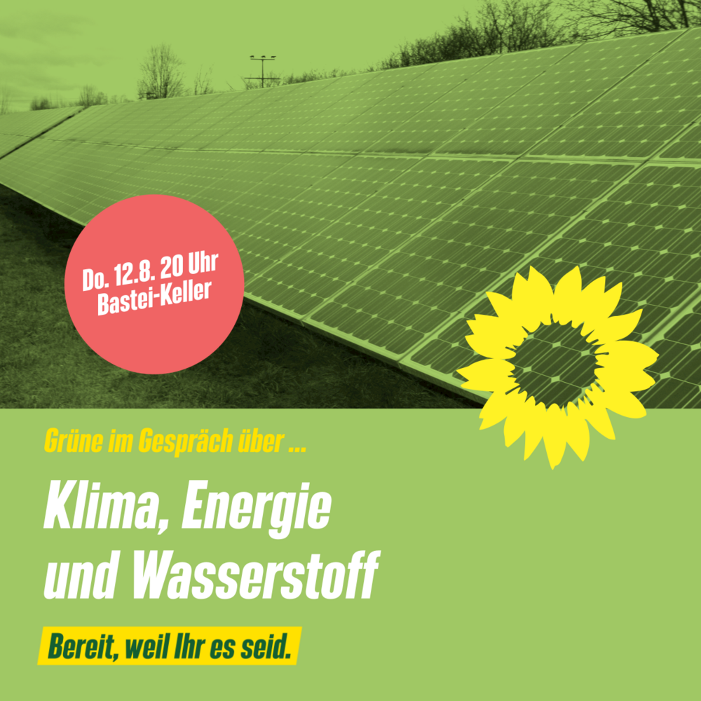 Dorfen: „Grüne im Gespräch“ - „Klima, Energie und Wasserstoff“