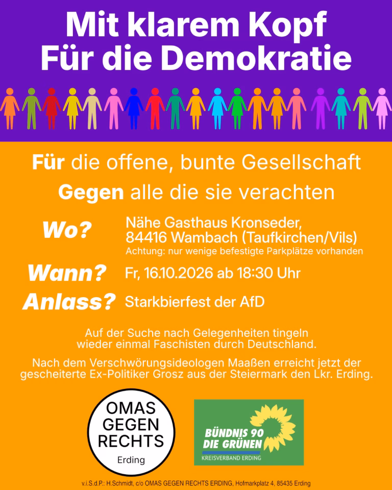 Mit klarem Kopf für die Demokratie !